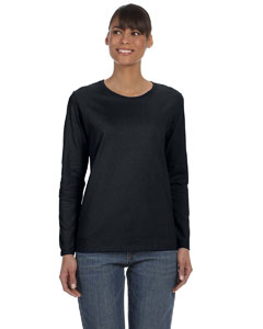 G540L Gildan Heavy Cotton™ Ladies' 5.3 oz. Missy Fit Long-Sleeve T-Shirt (s-3xl)